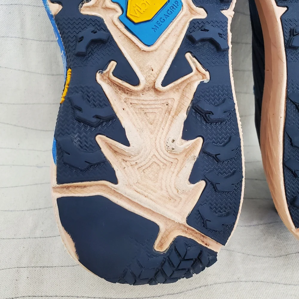 Hoka One One Womens Speedgoat 4 1106527 Blue Trail Running Shoes Sneakers Sz 6.5 - Picture 11 of 14